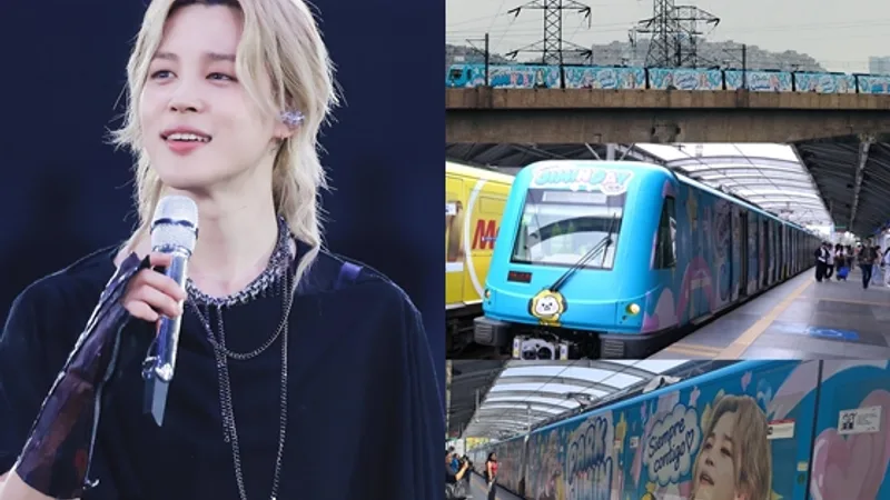 BTS's Jimin Birthday Celebrated with 'Train of Love' Wrapped Subway Train in Lima, Peru cover