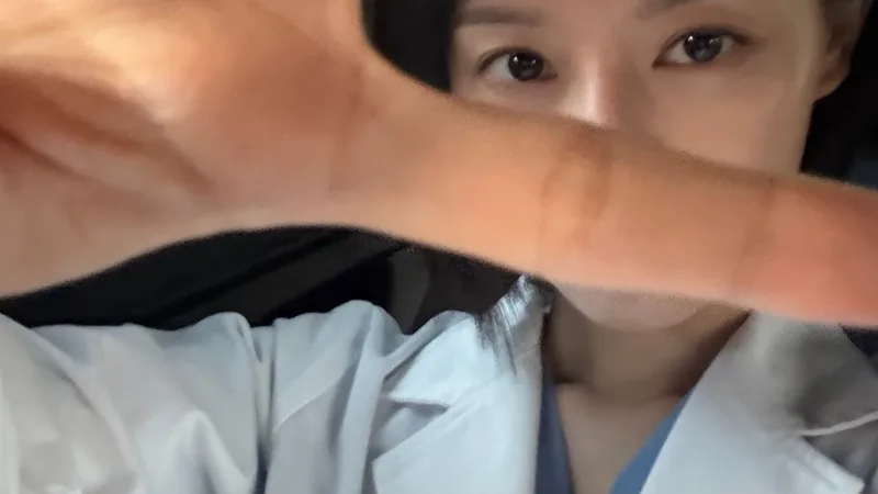 Kim Ji-won Shows Playful Side in Doctor's Gown Behind the Scenes of SBS Drama 'Doctor X' cover