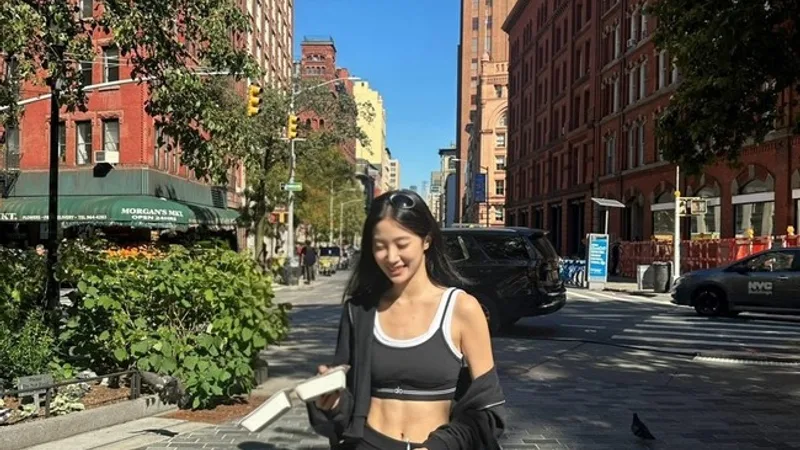 LE SSERAFIM's Kazuha Shows Off Toned 11-Pack Abs in Leggings During New York Street Walk cover