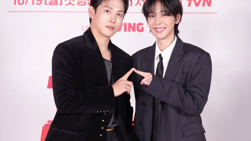 Yim Si Wan and Seol In Ah Preview Cross-Dressing Thriller Romance at 'Love in Disguise' Press Conference cover