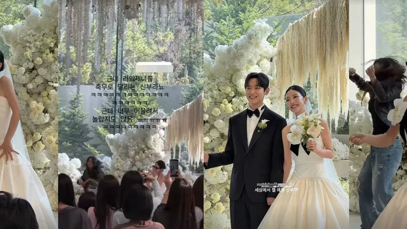 Yoon Ha-jeong Dances to JENNIE's "like JENNIE" in Sunglasses and Wedding Dress at Her Wedding cover